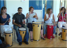 speaking to each other in rhythm - instruments and format suited to your occasion